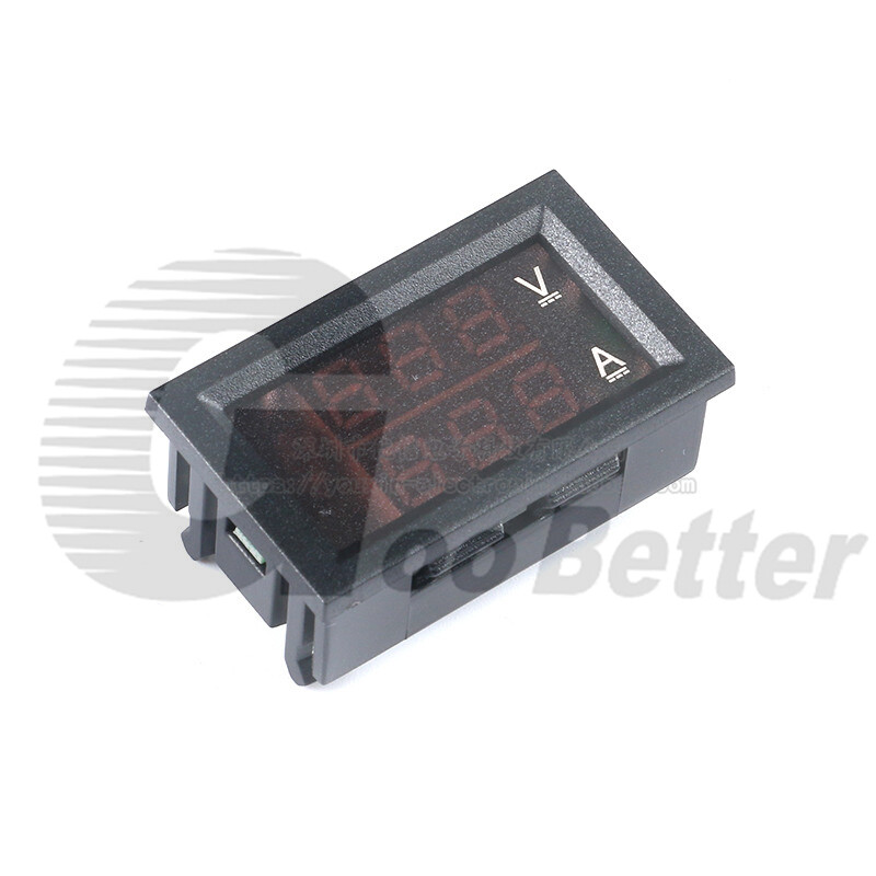 5-Wire DC Voltmeter Ammeter Panel Mount Amp Meter Red-Green Red-Blue Digital LED