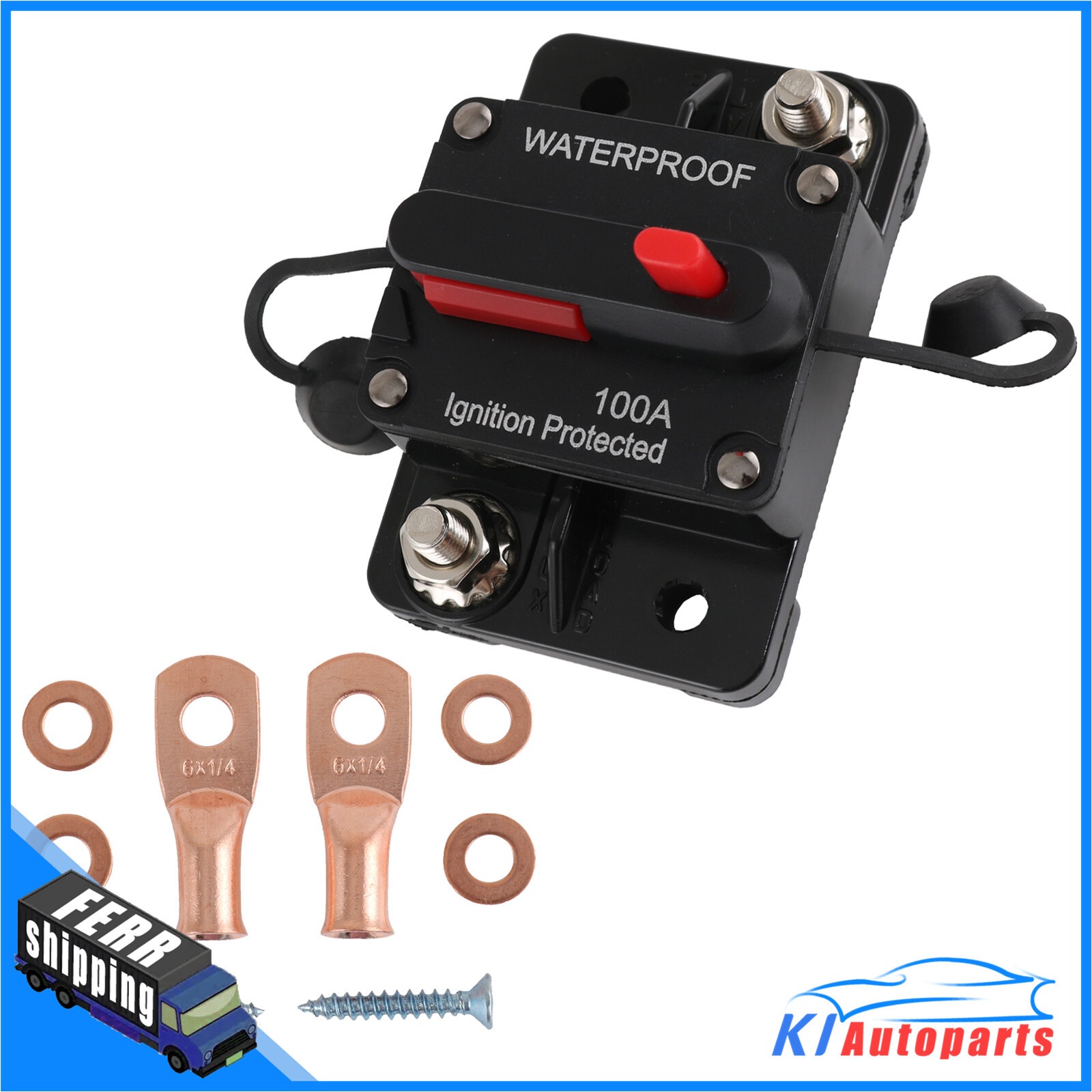12V-48V DC 30A-300A Amp Circuit Breaker Audio Fuse Boat Car Manual Reset Switch