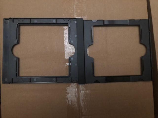 5 pcs New Rare Double 3.5″ Floppy Diskette Tray Black in Jewel Cases, FREE SHIP