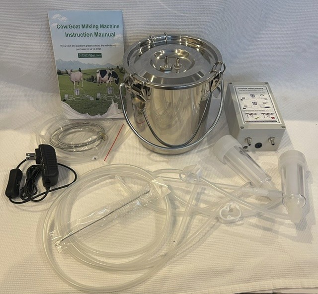 Electric Cow Goat Milking Machine – Stainless Steel – 3L