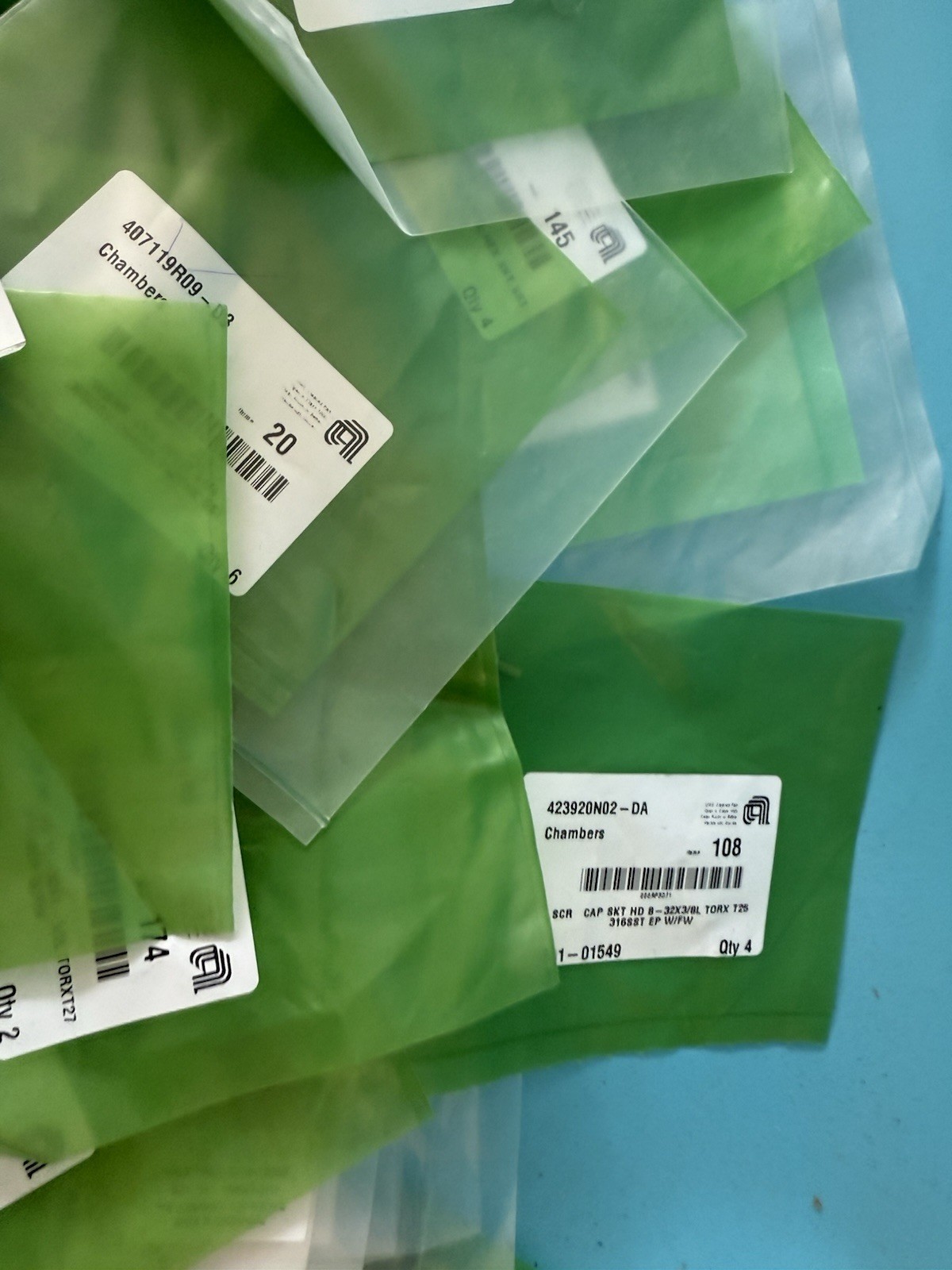 Lot of Mixed AMAT Applied Materials OEM Hardware – Screws, Bolts, Washers – New