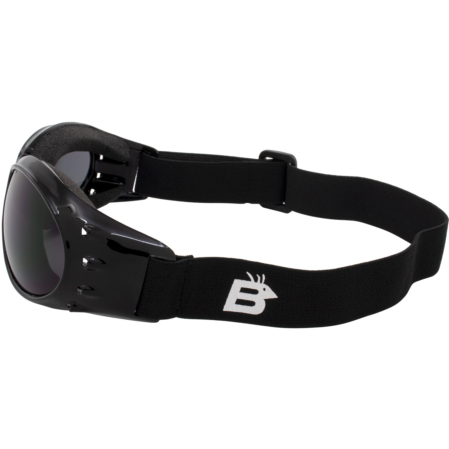 4 Birdz Motorcycle Goggles Black Frames with Clear Smoke Yellow & Amber Lenses