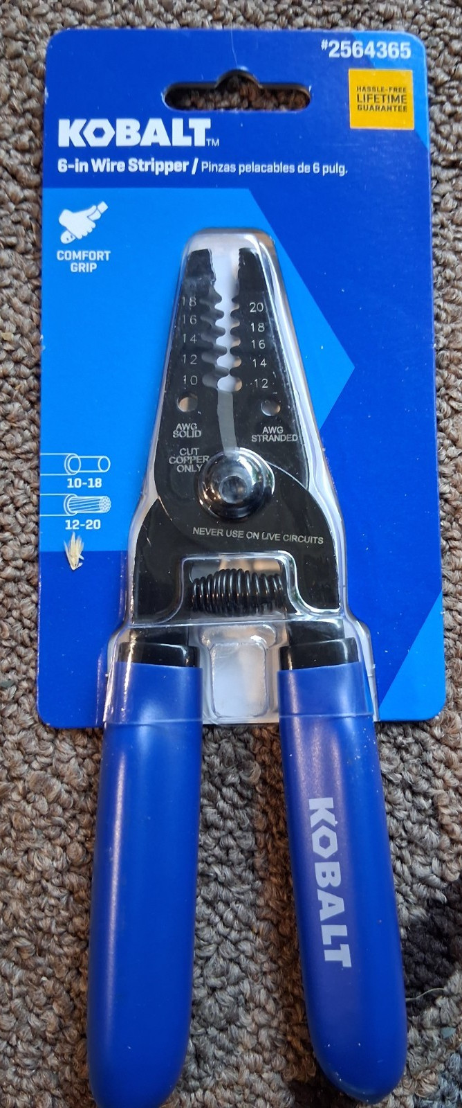 Kobalt 6 in wire strippers