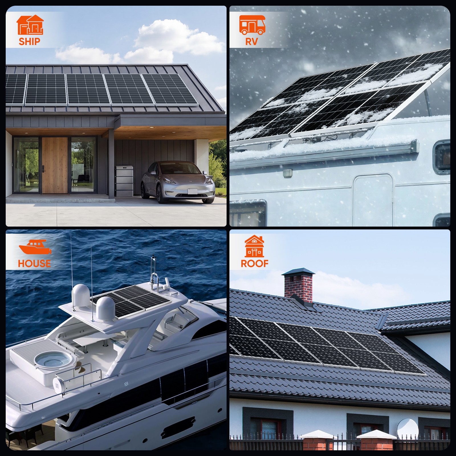 350W Mono Solar Panel 25.2% High Efficiency Farm Home Shed Rooftop On/Off Grid