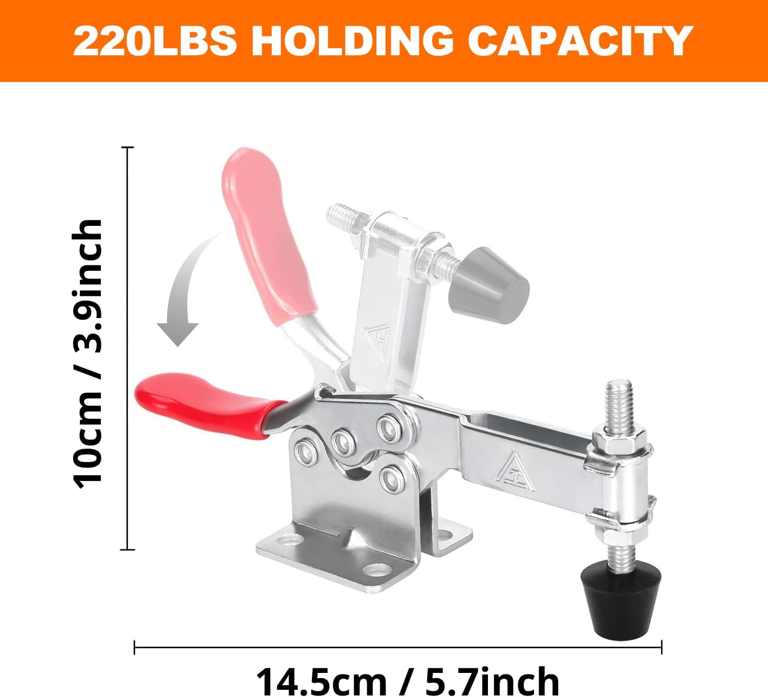 4 Pack Toggle Clamps, Hold down Clamp 220Lbs Holding Capacity Quick Release Hori