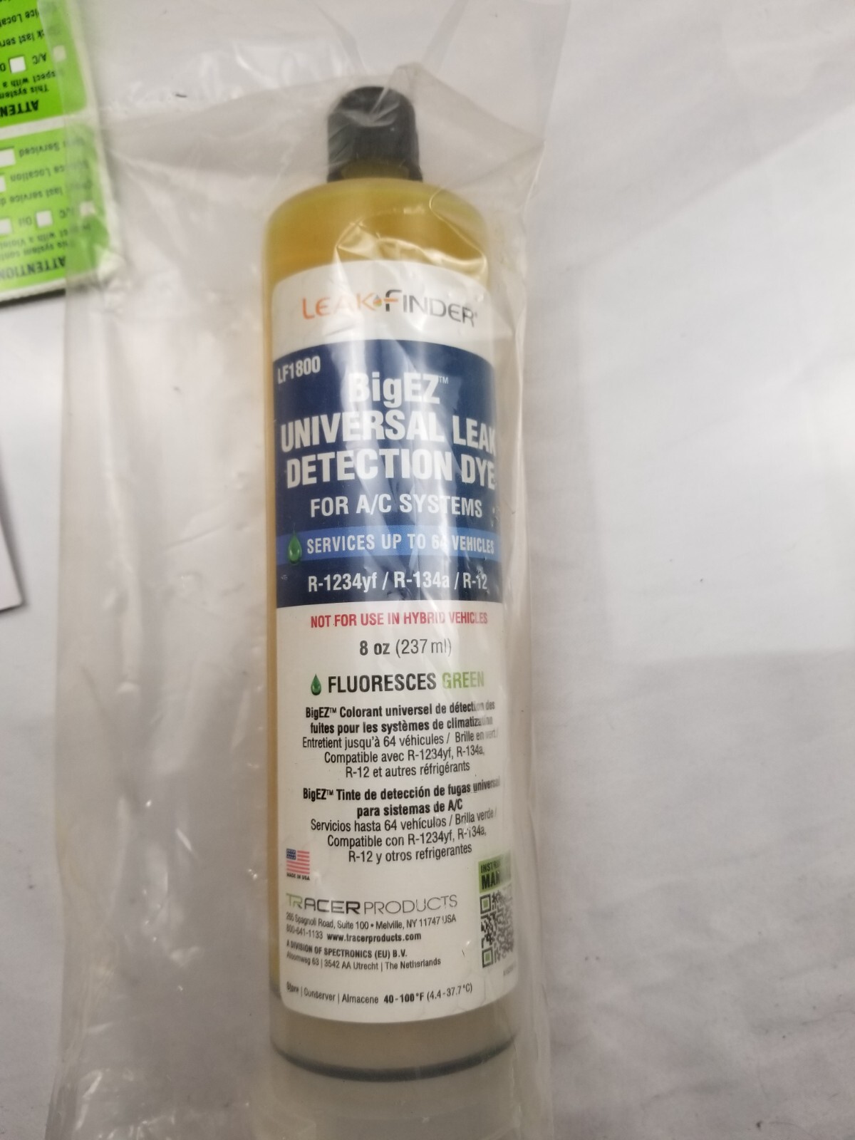 Tracer Products LF810 LeakFinder Dye Injection Kit – HVAC Systems
