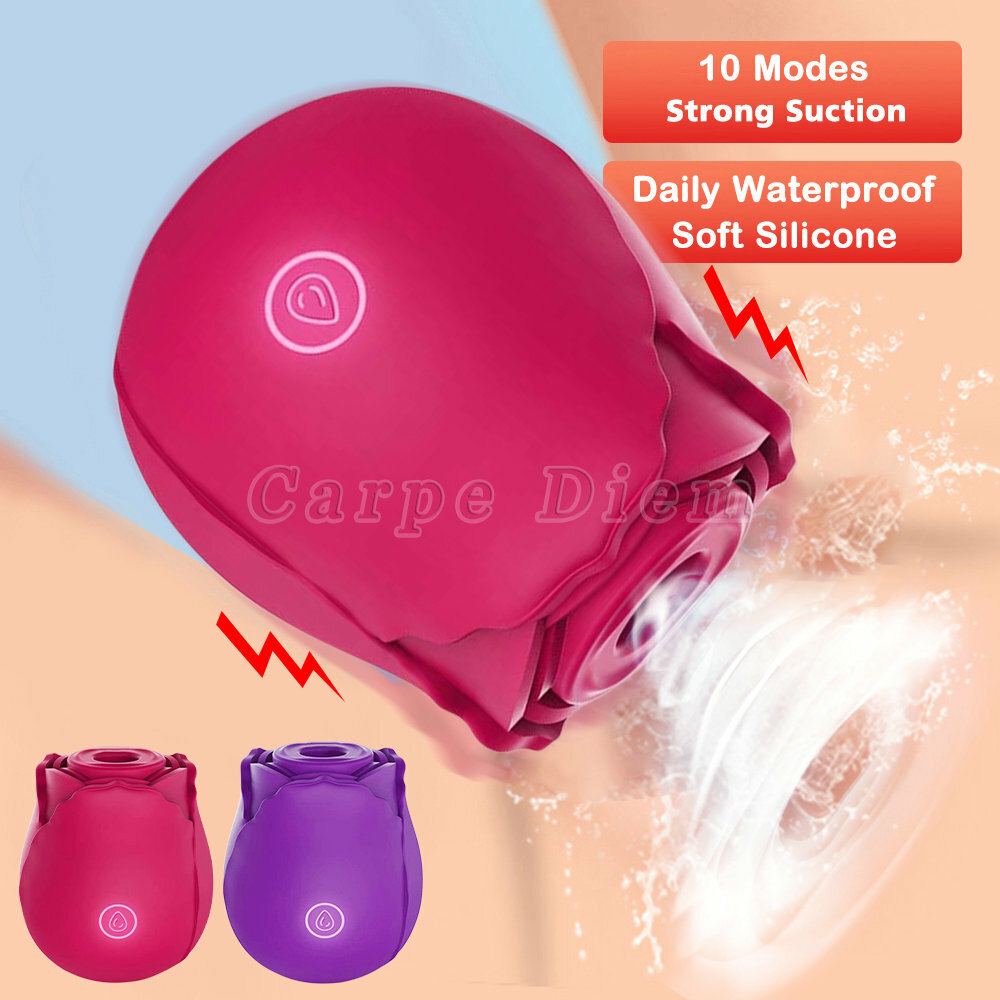 Clit Sucking Love Vibrator Pump Dildo G-spot Massager Waterproof Sex Toys Women
