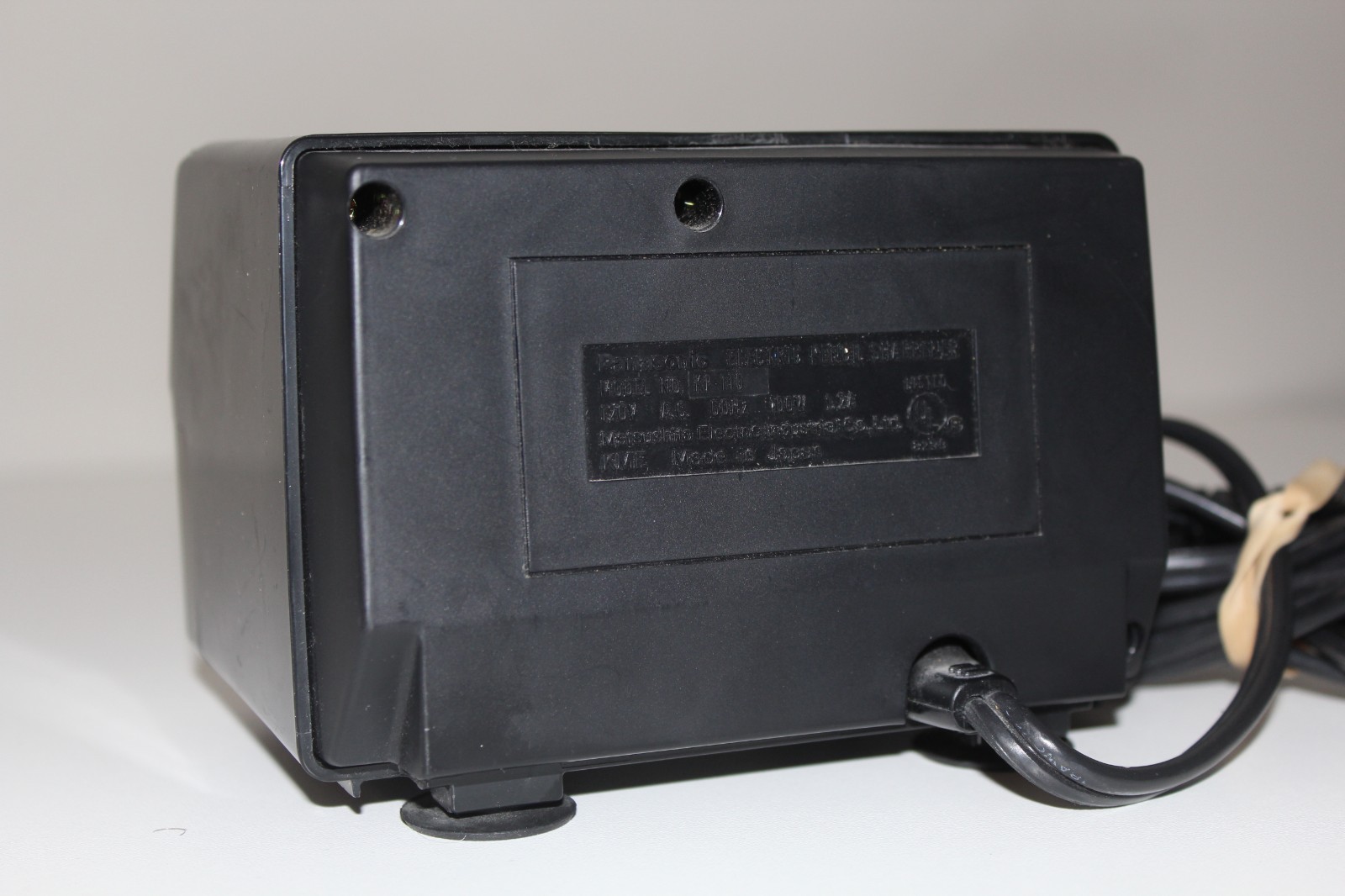 Vintage Panasonic KP-110 Auto-Stop Electric Pencil Sharpener Striped Black Work