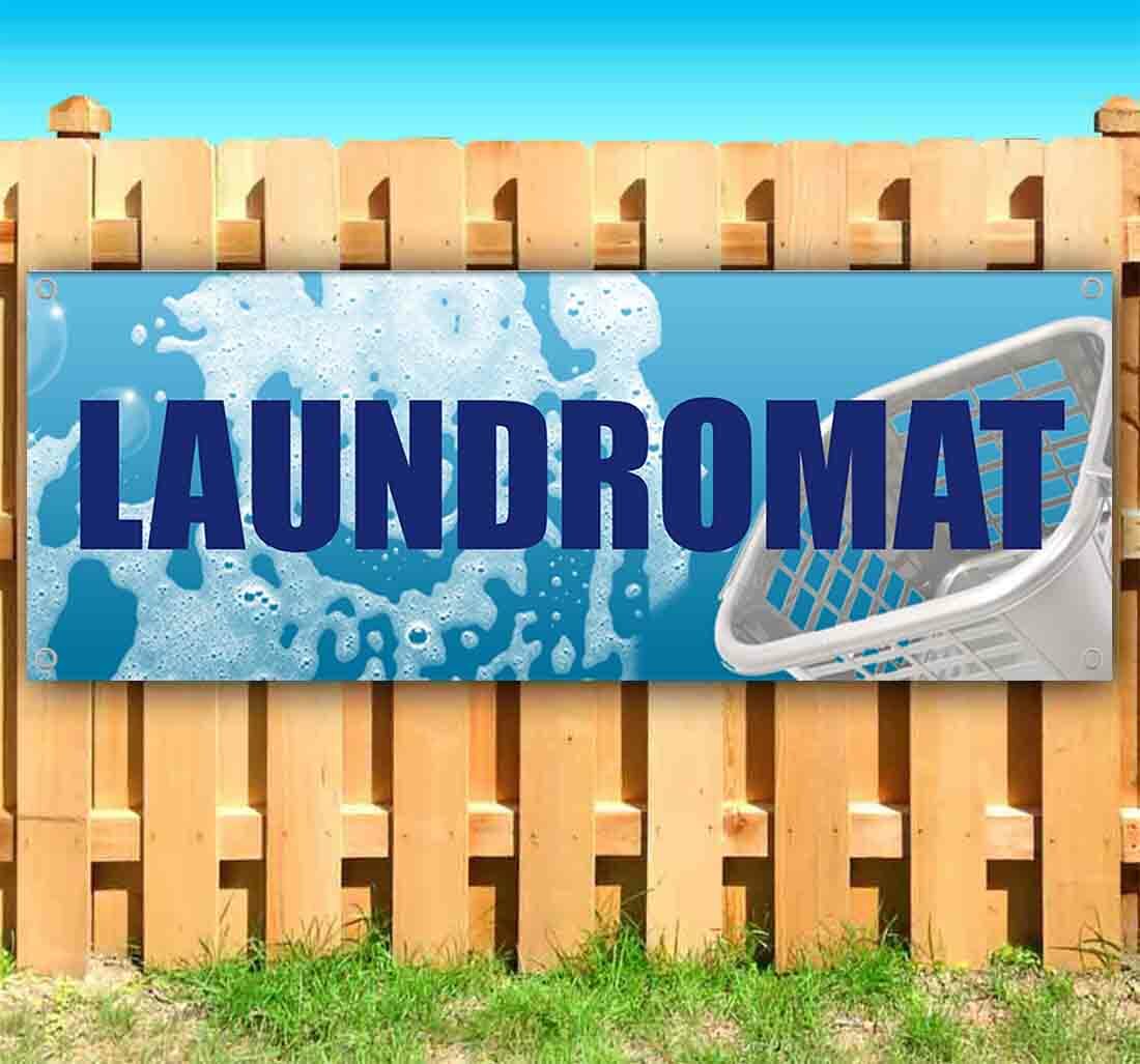 LAUNDROMAT Advertising Vinyl Banner Flag Sign Many Sizes