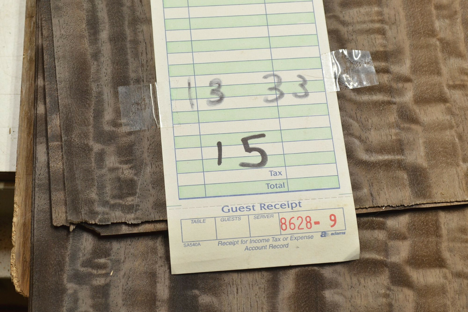 Fumed Eucalyptus Raw Wood Veneer Sheet 13 x 33 inches 8628-9