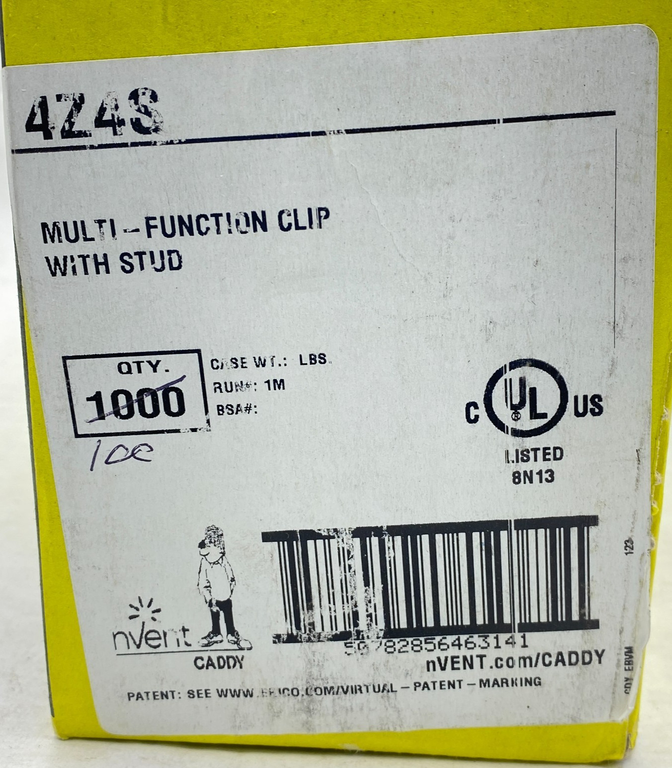 nVent Caddy 4Z4S Multi-Function Clips WITH STUD BOX OF 50
