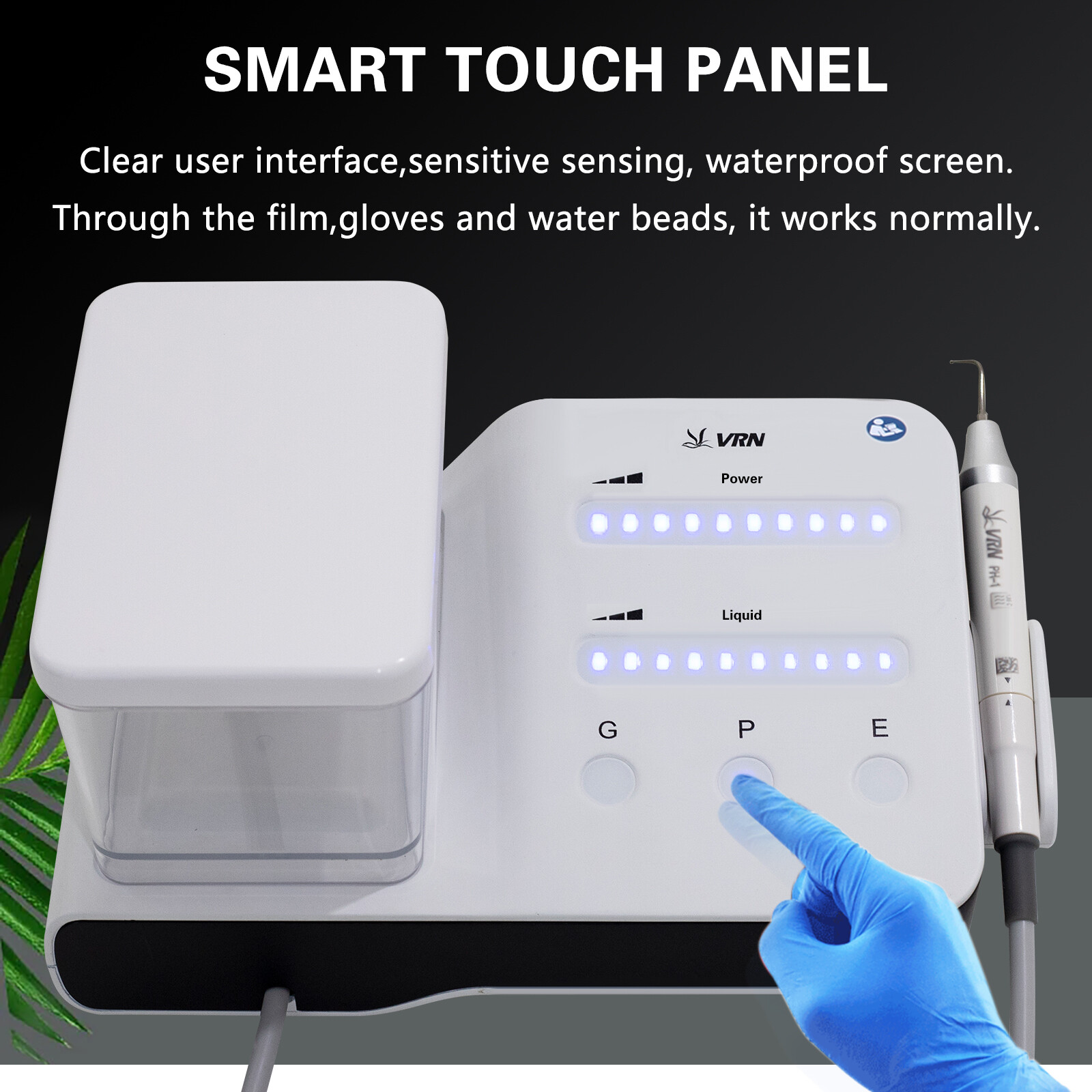 LED Dental Ultrasonic Piezo Scaler Handpiece Bottle Fit EMS Woodpecker + 10*Tips