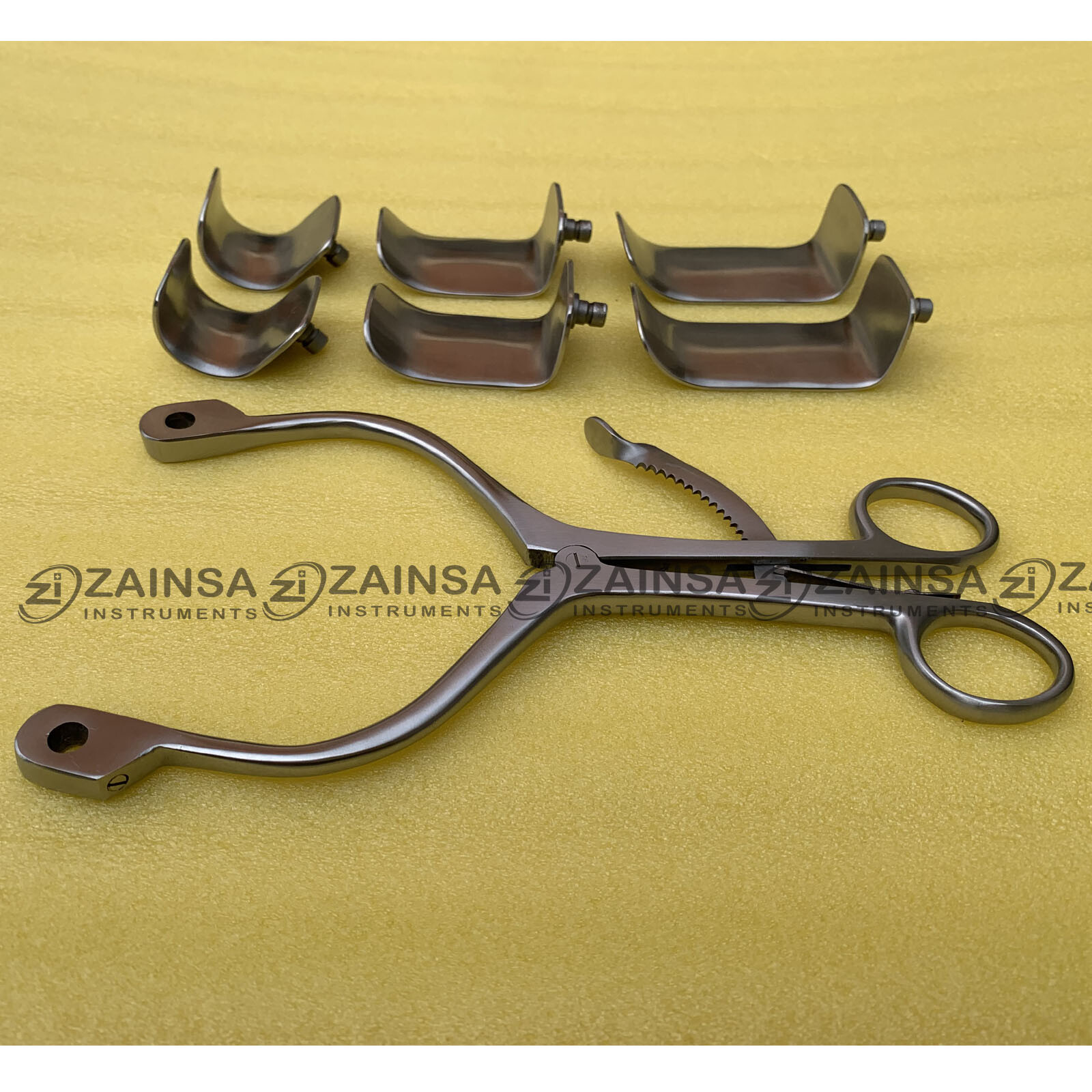 Kolbel Retractor Complete Set With 6 Blades, Shoulder Retractor German Surgical