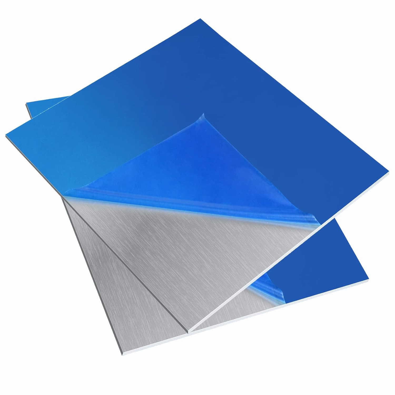 Aluminum Sheet Metal 6061 T651 6×6 Rectangle Plate 0.02in 24Ga Craft 2 Pack