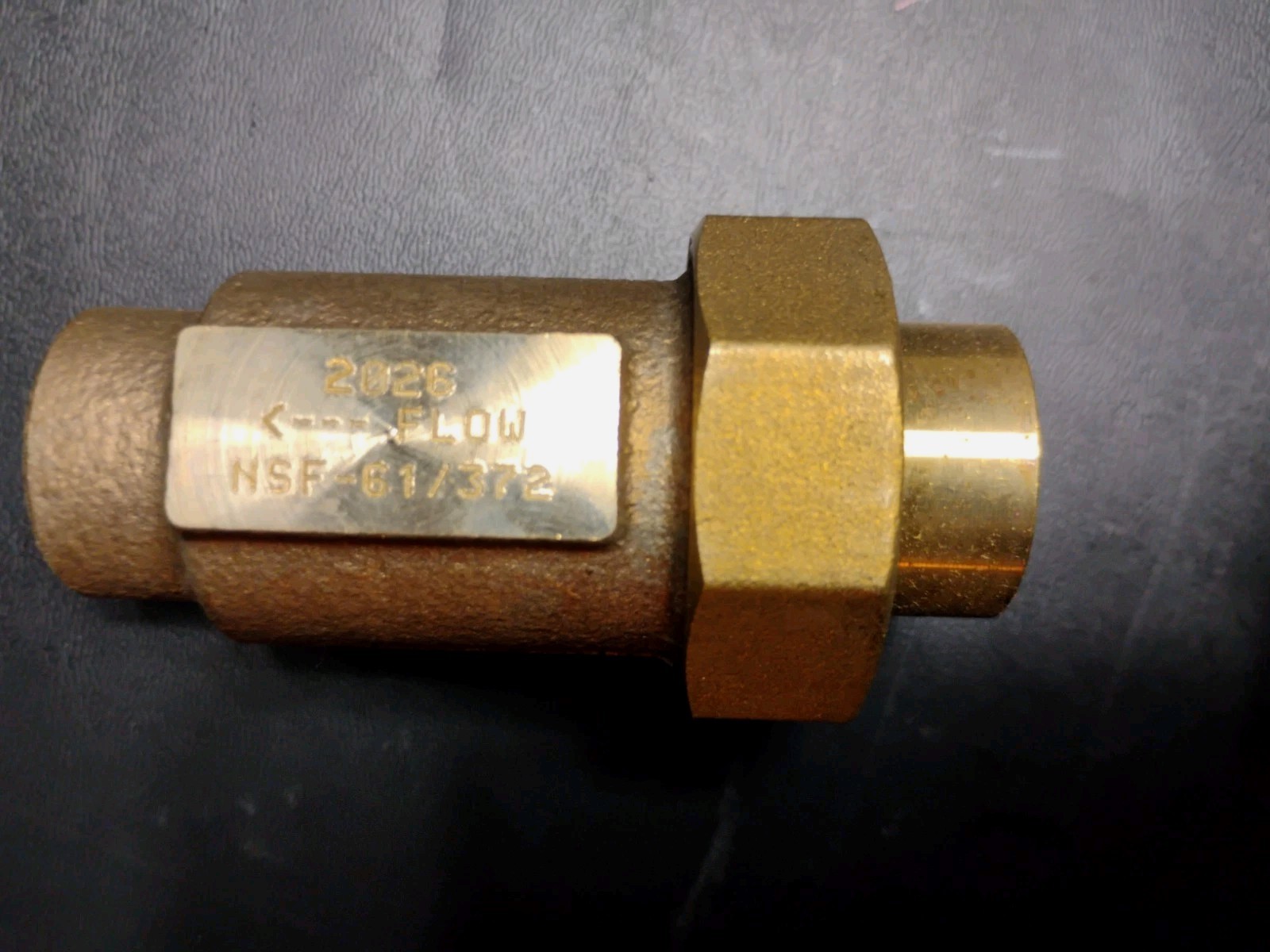 ZURN WILKINS 38UFX38F-700XL Lead-Free Dual Check Valve Backflow Preventer, New