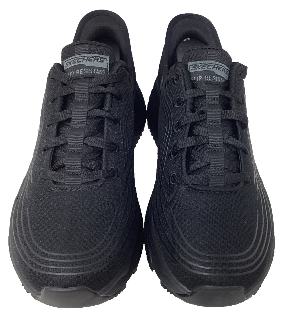 Skechers Women’s Slip-Ins Work RF Max Cushion Lace Up Shoes Black Size:8 120N