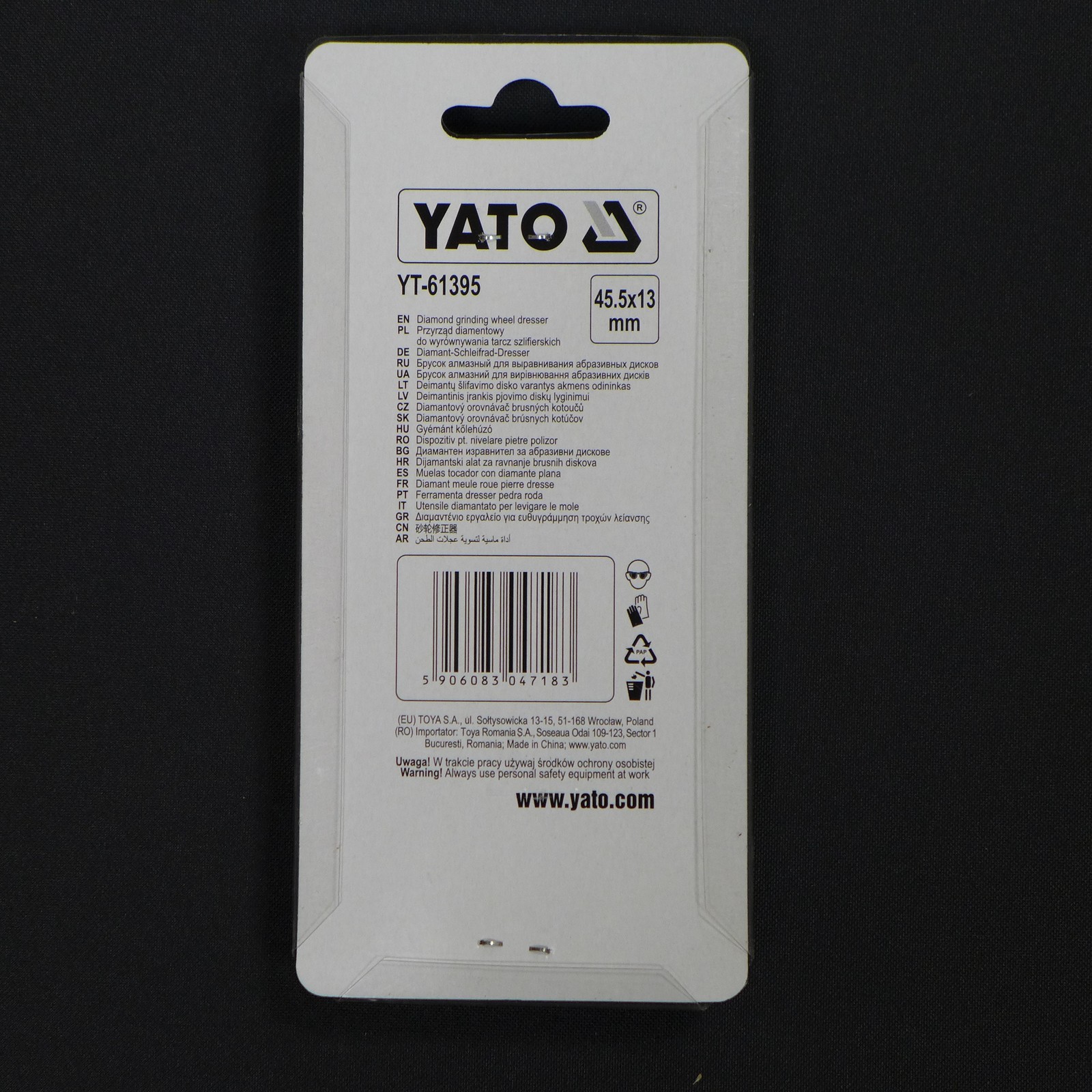 Yato Diamond – Grinding Wheel Dresser 45.5 X 13mm YT-61395