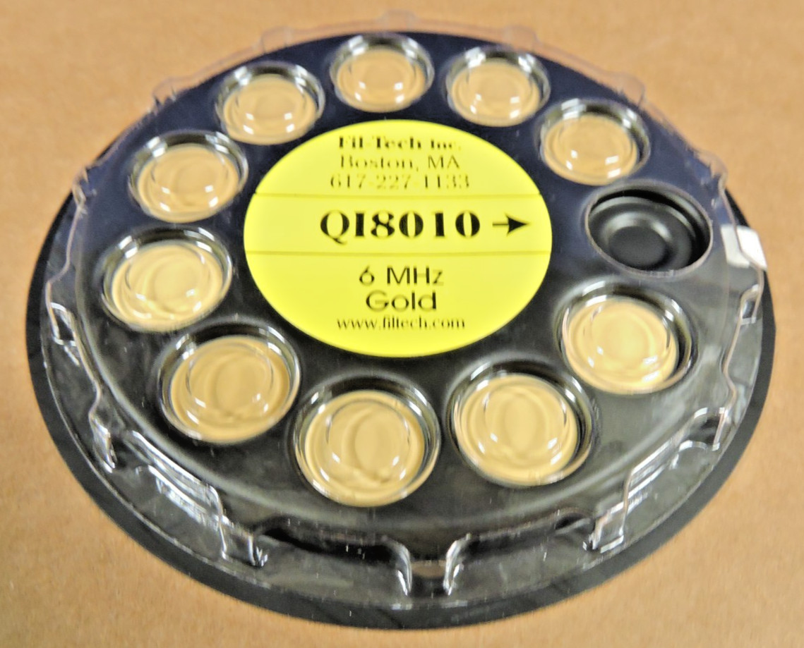 10 pcs NEW Inficon Gold Coated Crystals 6MHz Sensor 008-010-G10 Fil-Tech/ SEALED