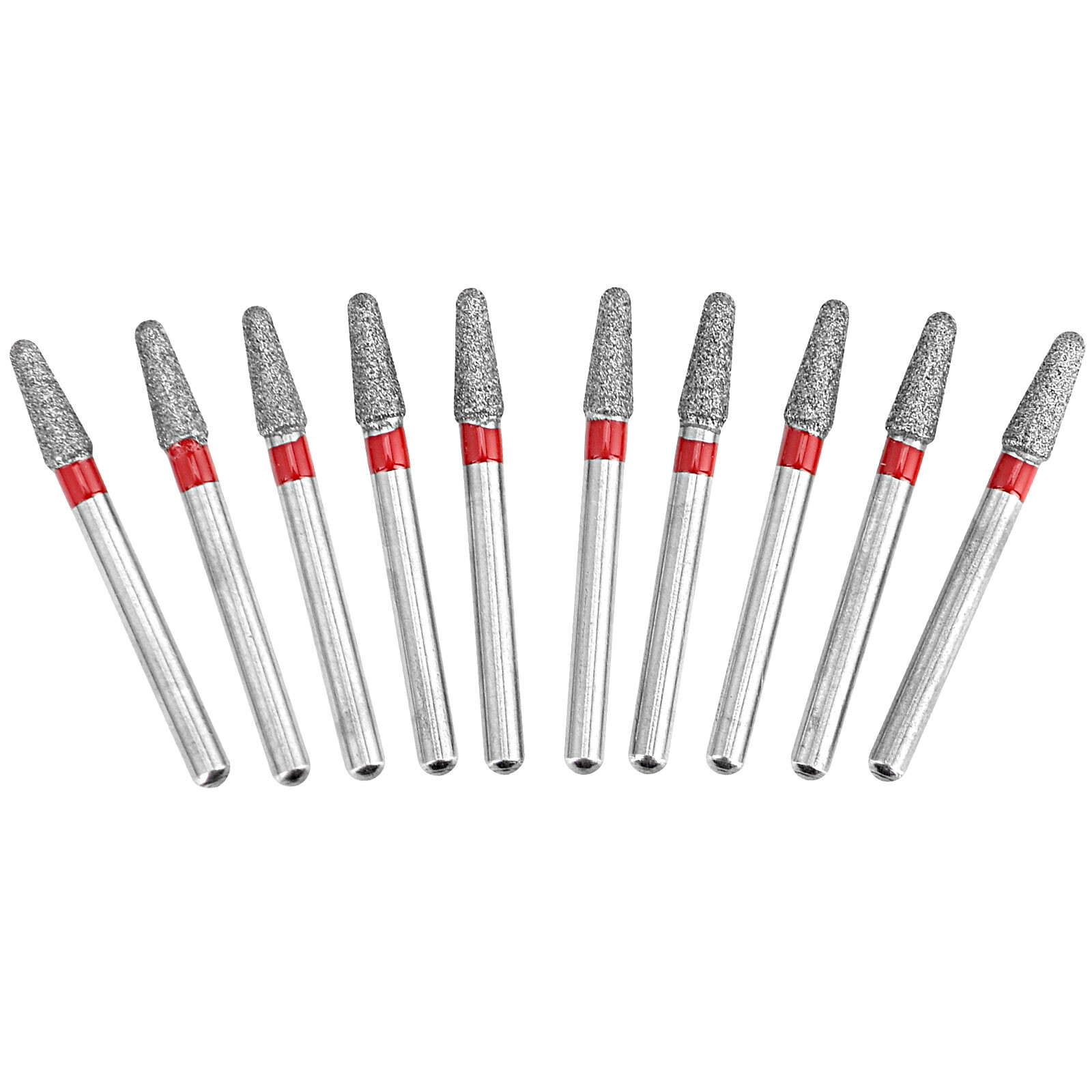 10pcs Dental Diamond Burs Medium/Coarse/Fine FG 1.6mm for High Speed Handpiece