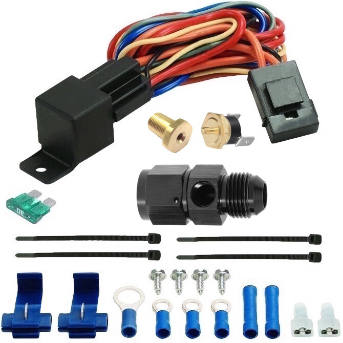 6AN 8AN 10AN ENGINE TRANS-MISSION OIL COOLER HOSE LINE TEMP-ERATURE SWITCH KIT