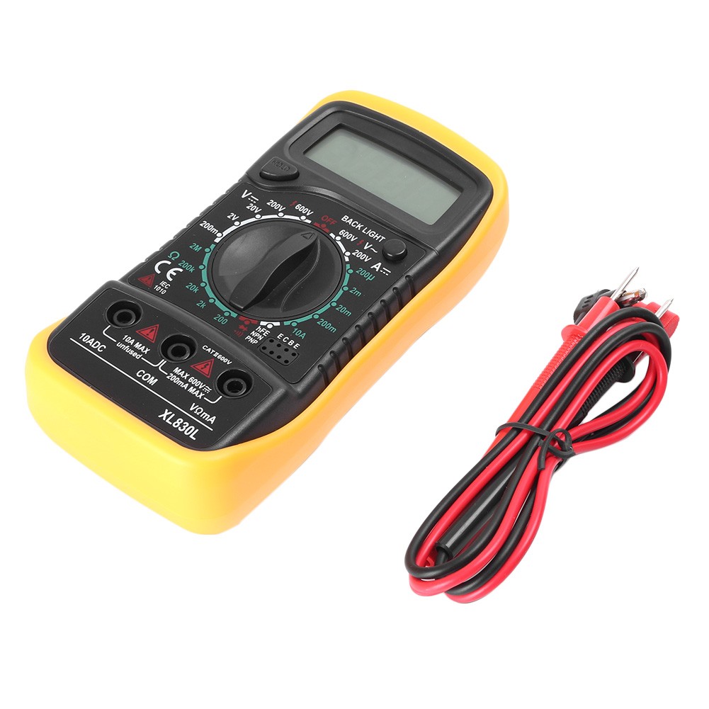 Digital Multimeter AC DC Voltmeter Ammeter Ohmmeter Volt Tester Meter XL830L