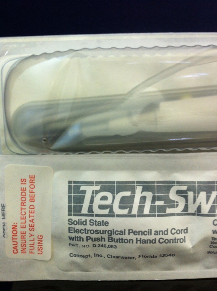 CONCEPT Tech-Switch Electrosurgical Pencil Cord Plug Rem. Blade Electrode 9164