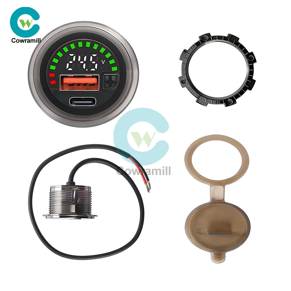 DC 7-30V Waterproof Digital Voltage Battery Capacity Level Indicator Voltmeter