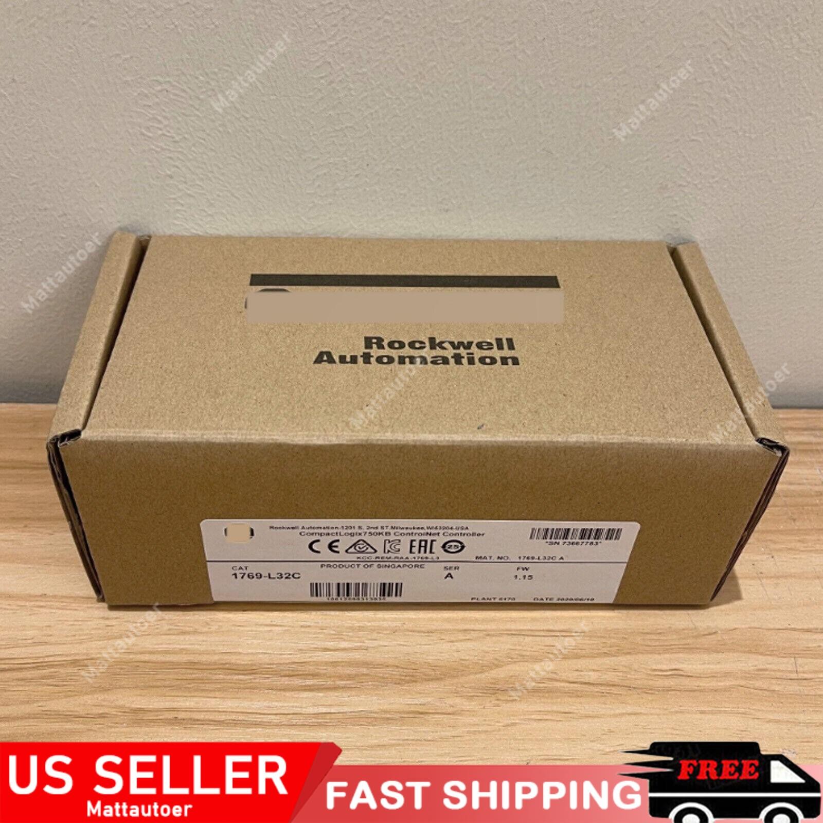 AB 1769-L32C /A Processor CompactLogix 750KB ControlNet Controller US Free Tax