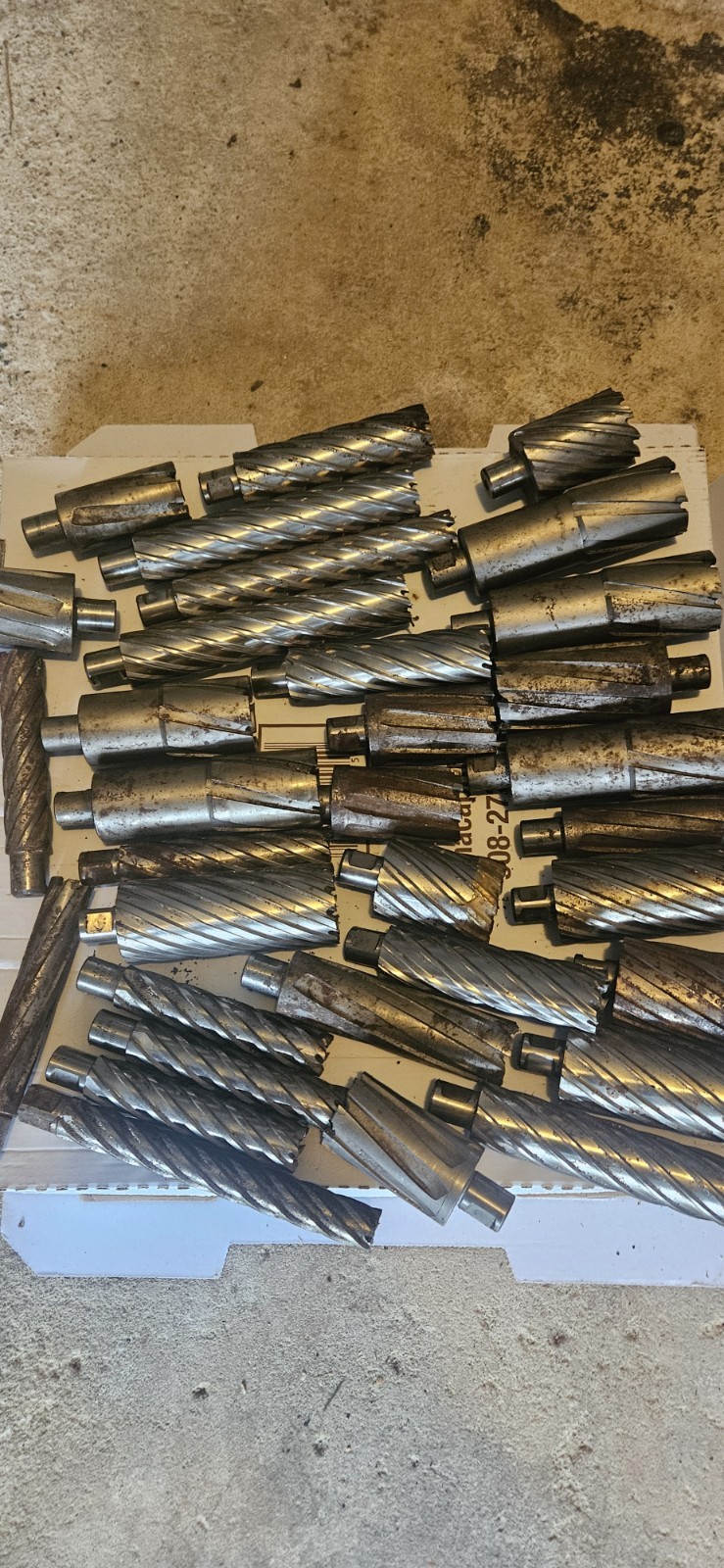 1 lot of Hougen annular cutters All sizes and lengths over 60 bits and pins