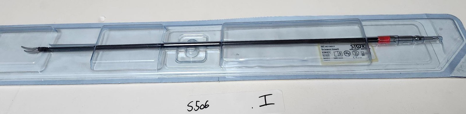 Karl Storz 34310MA Clickline Scissors Insert Serrated, Curved blade, 5mm-36cm i