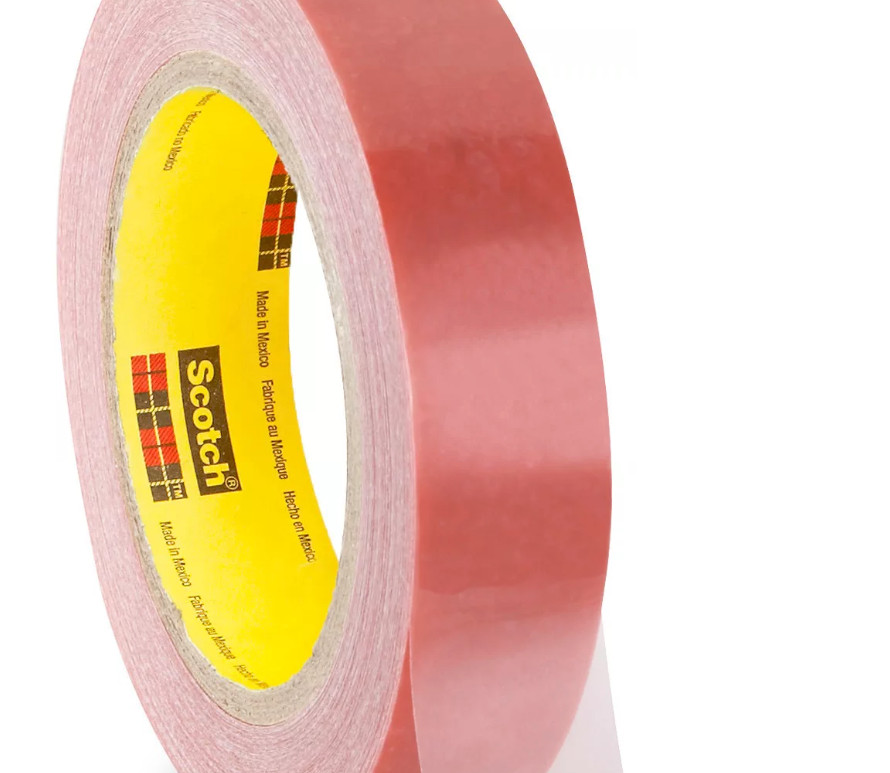 3M 335 Polyester Protective Tape, Pink, 1 in x 144 yd, 1.6 mil (00021200144547)