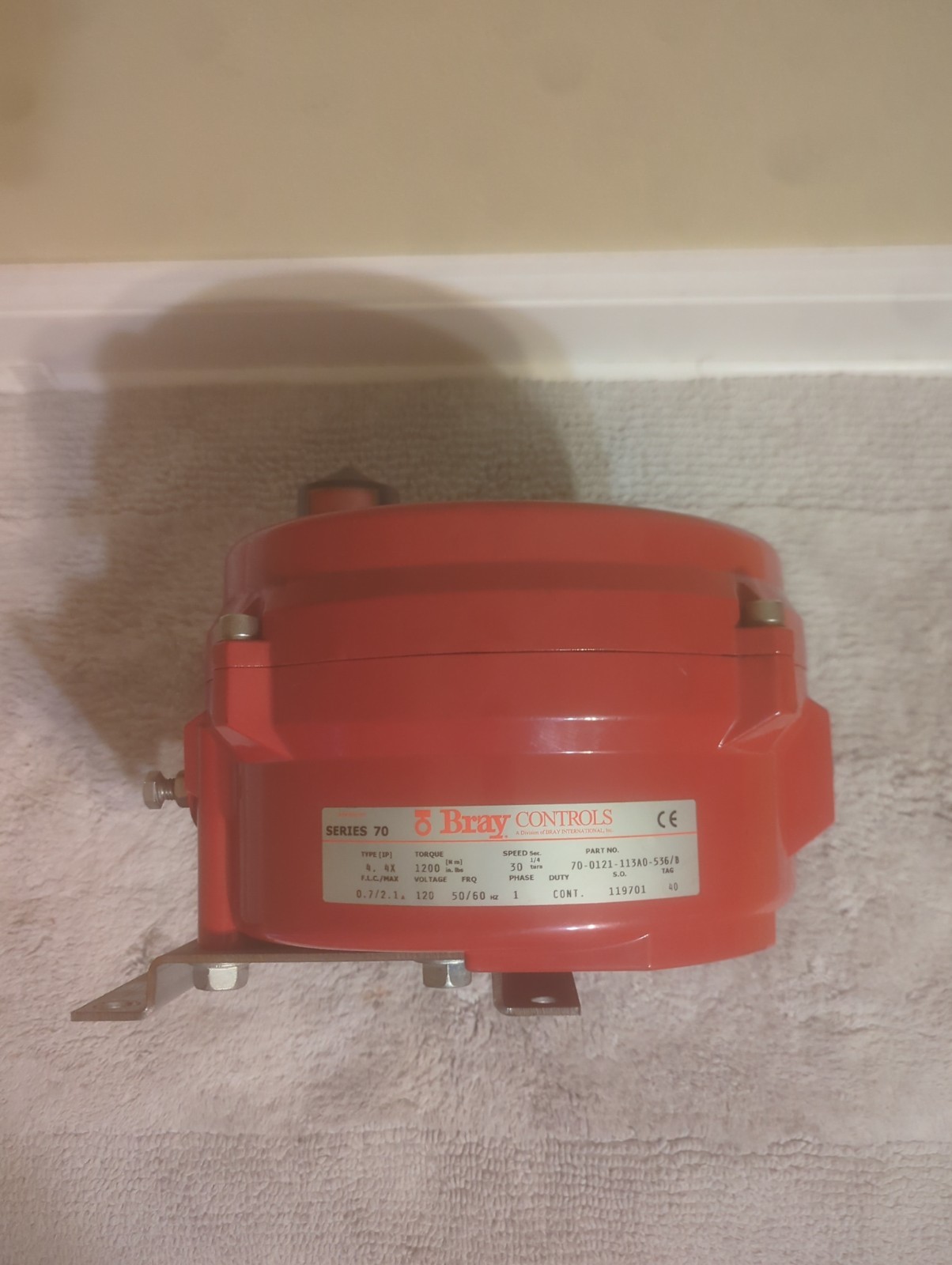 Bray 70 Series Electric Valve Actuator 70-0121-113AO-536/B