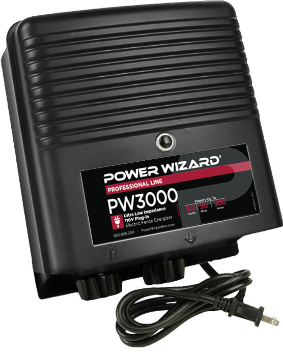 PW3000 Power Wizard Fence Energizer / 2 year manufacturer warranty