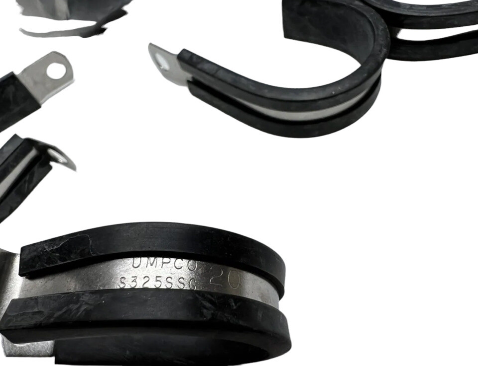 (25 Pc) Umpco S325SSG20 Stainless Steel Cable Cushion Clamp, 1-1/4”, S325SSG 20