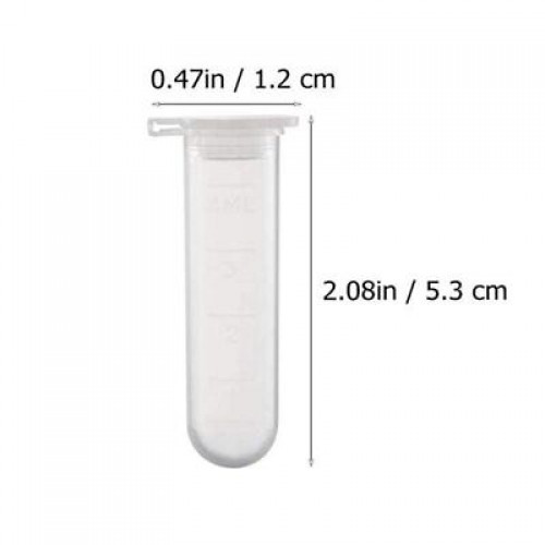 25/50pcs 0.2ml 0.5ml 1.5ml 2ml 5ml 10ml PP Centrifuge Tube