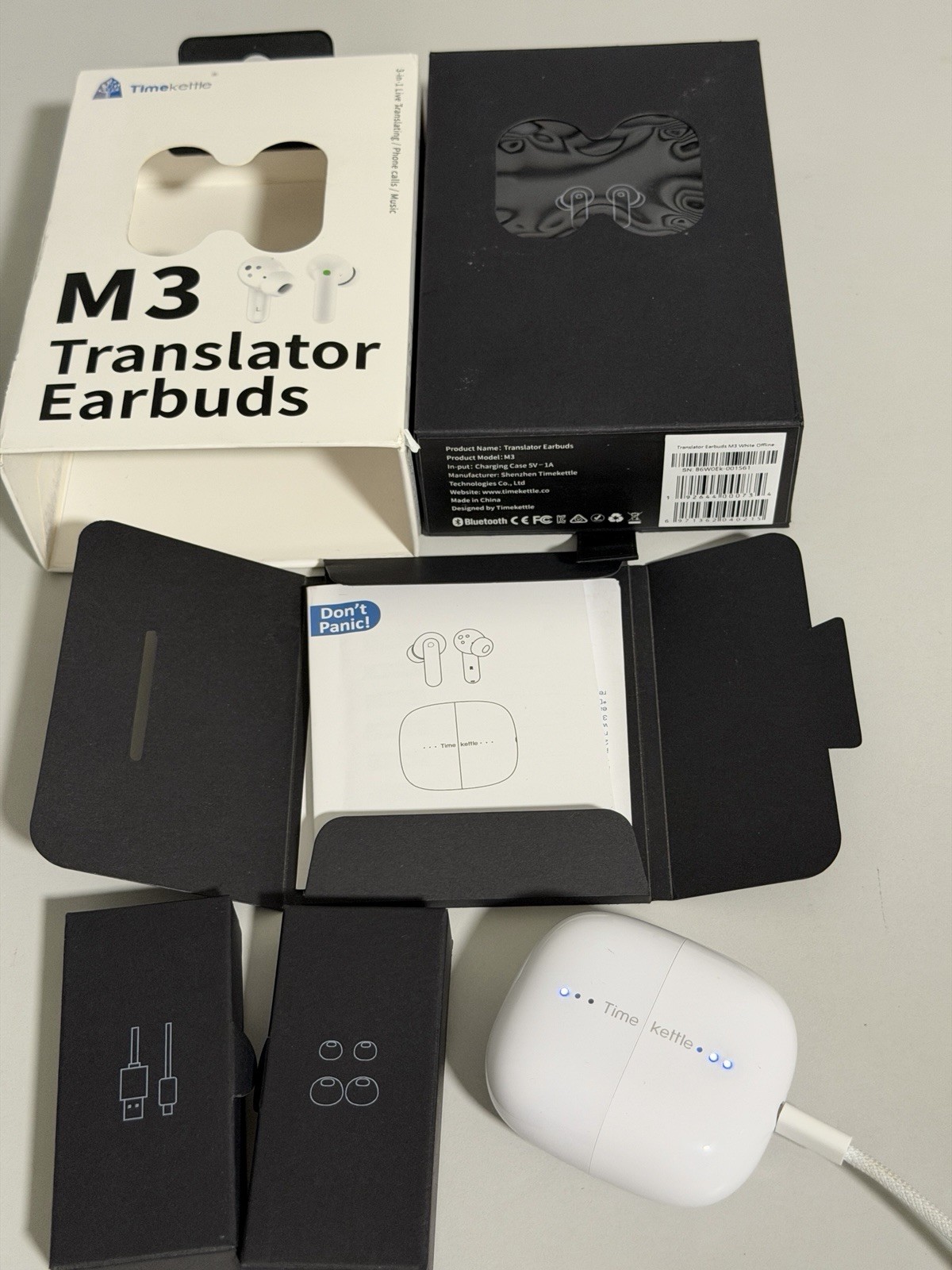 Timekettle M3 Language Translator Earbuds, Two-Way Translator Device with APP…