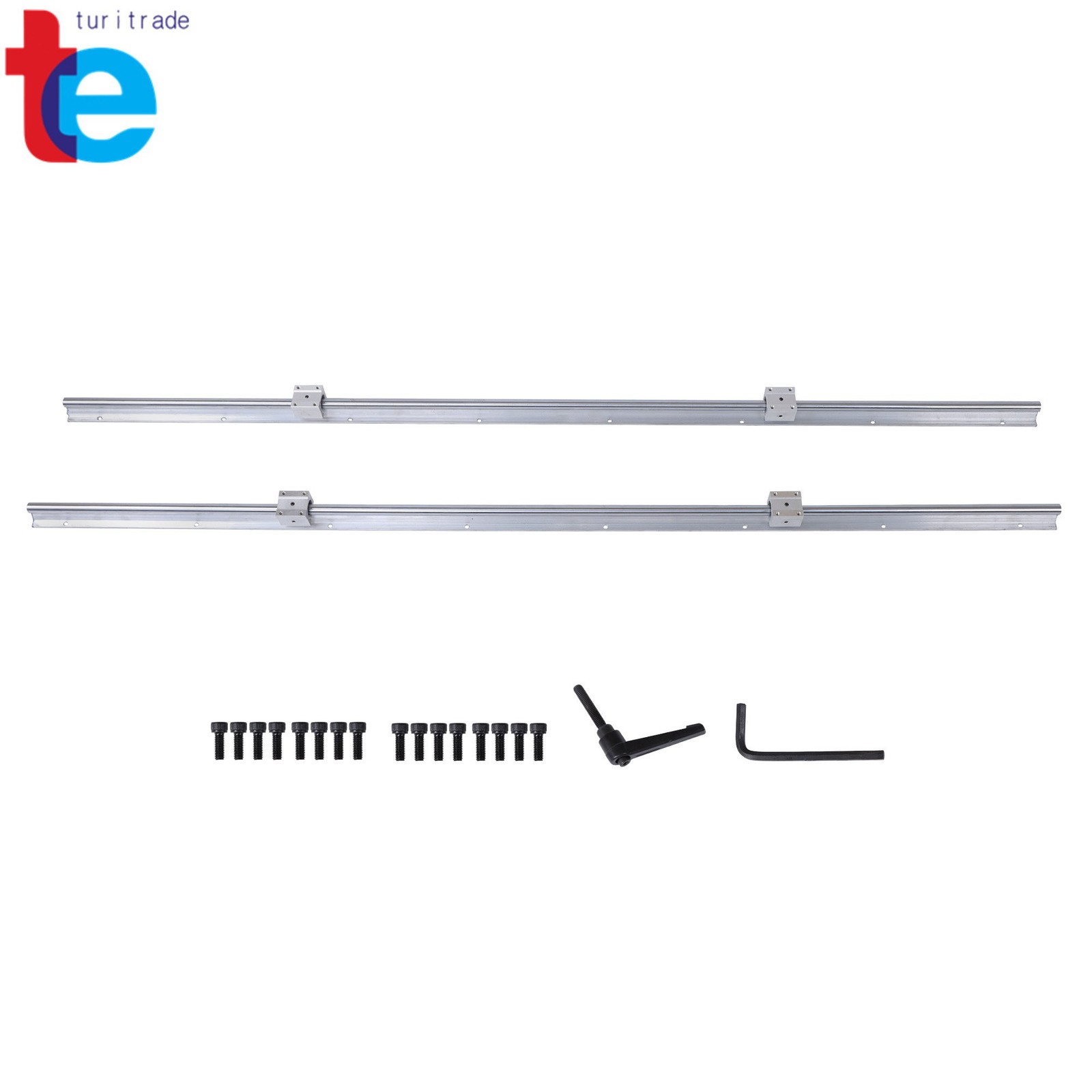Precision SBR16 1500mm Guide Rails + 4 Carriages CNC Machine Parts
