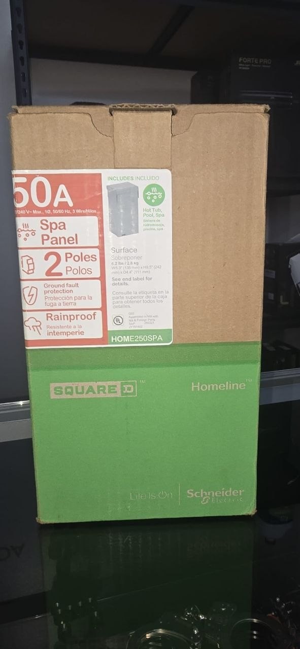Square D – HOME250SPA Homeline Spa Panel, Load Center With 50-Amp Enclosed Main