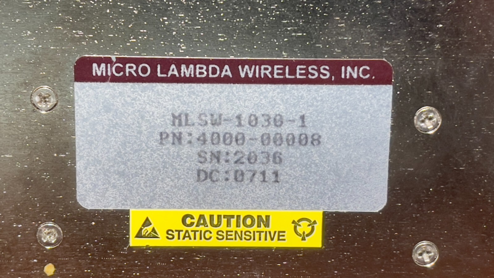 Micro Lambda Wireless MLSW-1030-1 Wideband, Low Noise Synthesizers