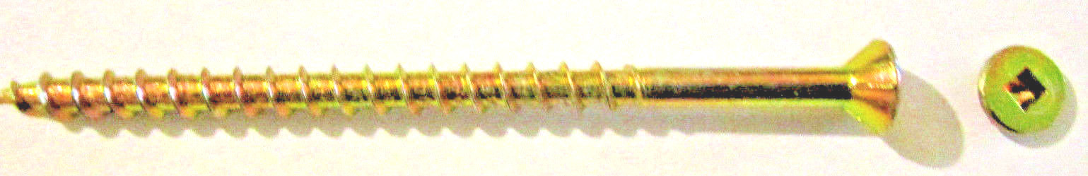 Square Bugle Head #8×3″ Coarse Thread Exterior Zinc Yellow Screw (90 pcs)