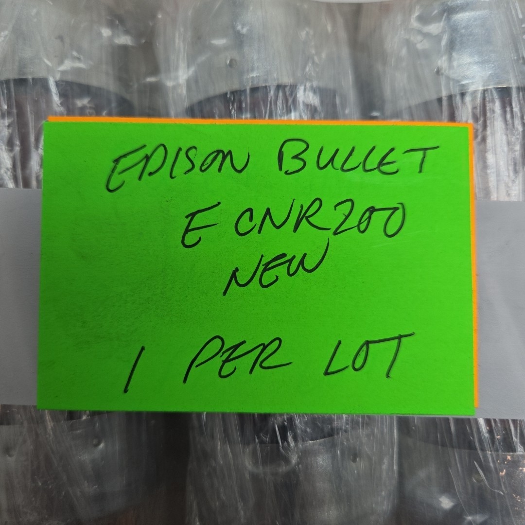 Edison Bullet ECNR200 Time-Delay Dual Element Industrial Fuse 200A 250V RK5 New