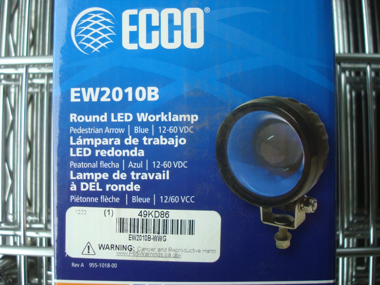 ECCO EW2010B Pedestrian Arrow Light,Round,LED,5″ H
