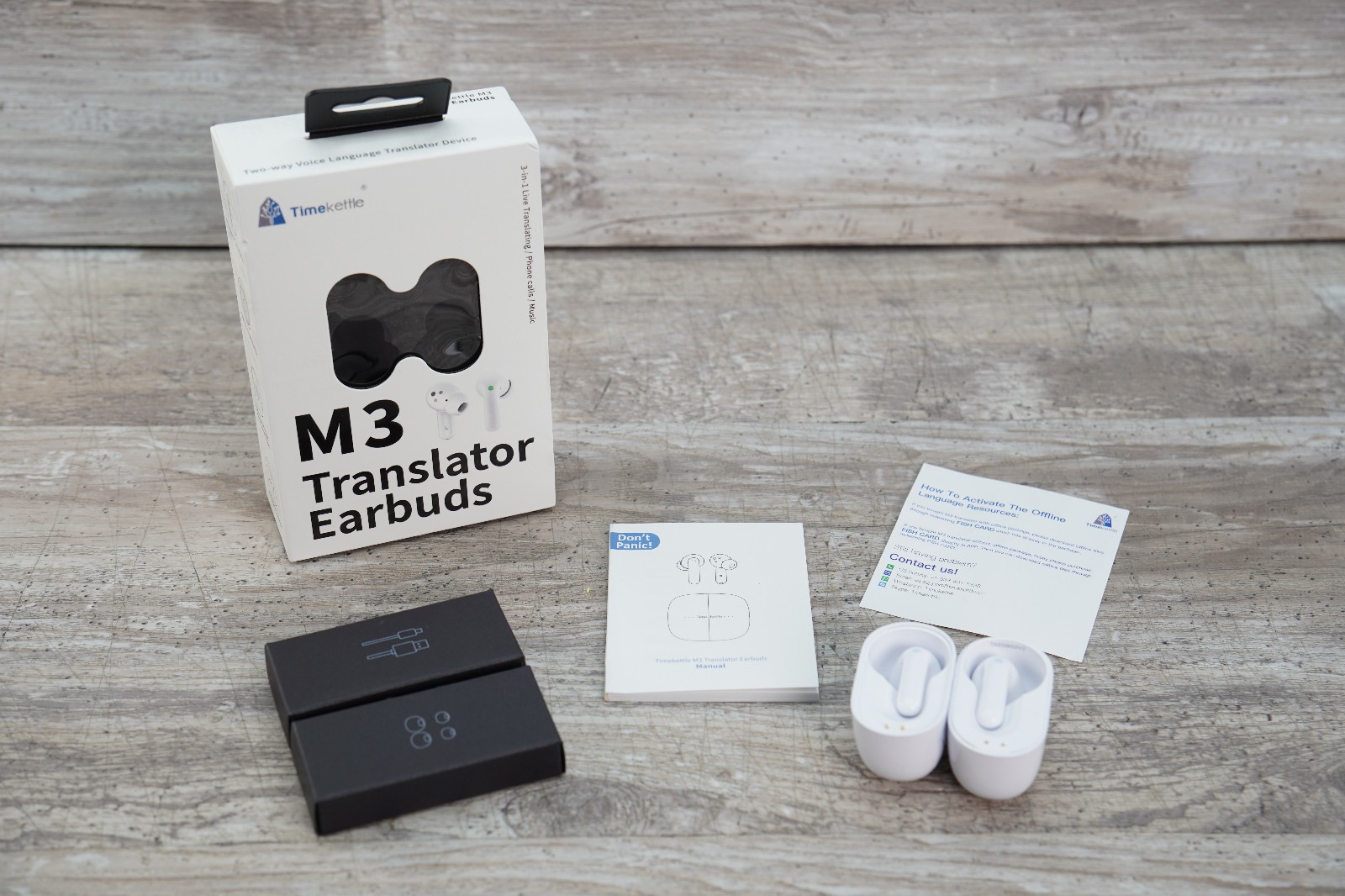 Timekettle M3 Language Translator Earbuds White EXCELLENT