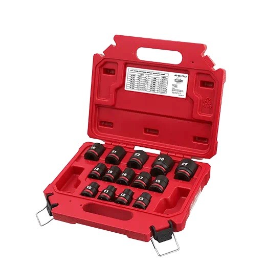 Milwaukee 49-66-7013 14PC SHOCKWAVE impact Duty 1/2″ Drive Metric 6pt Socket Set