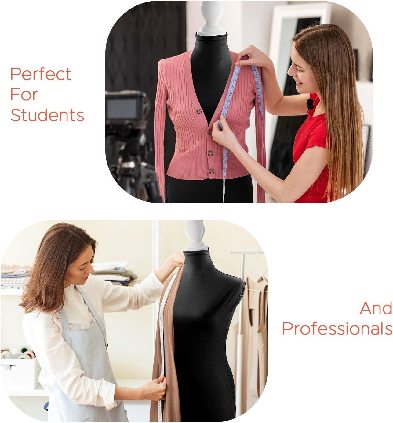 Soft Stretchy Mannequin Cover – Elegant Black Fabric for Designers & Crafters