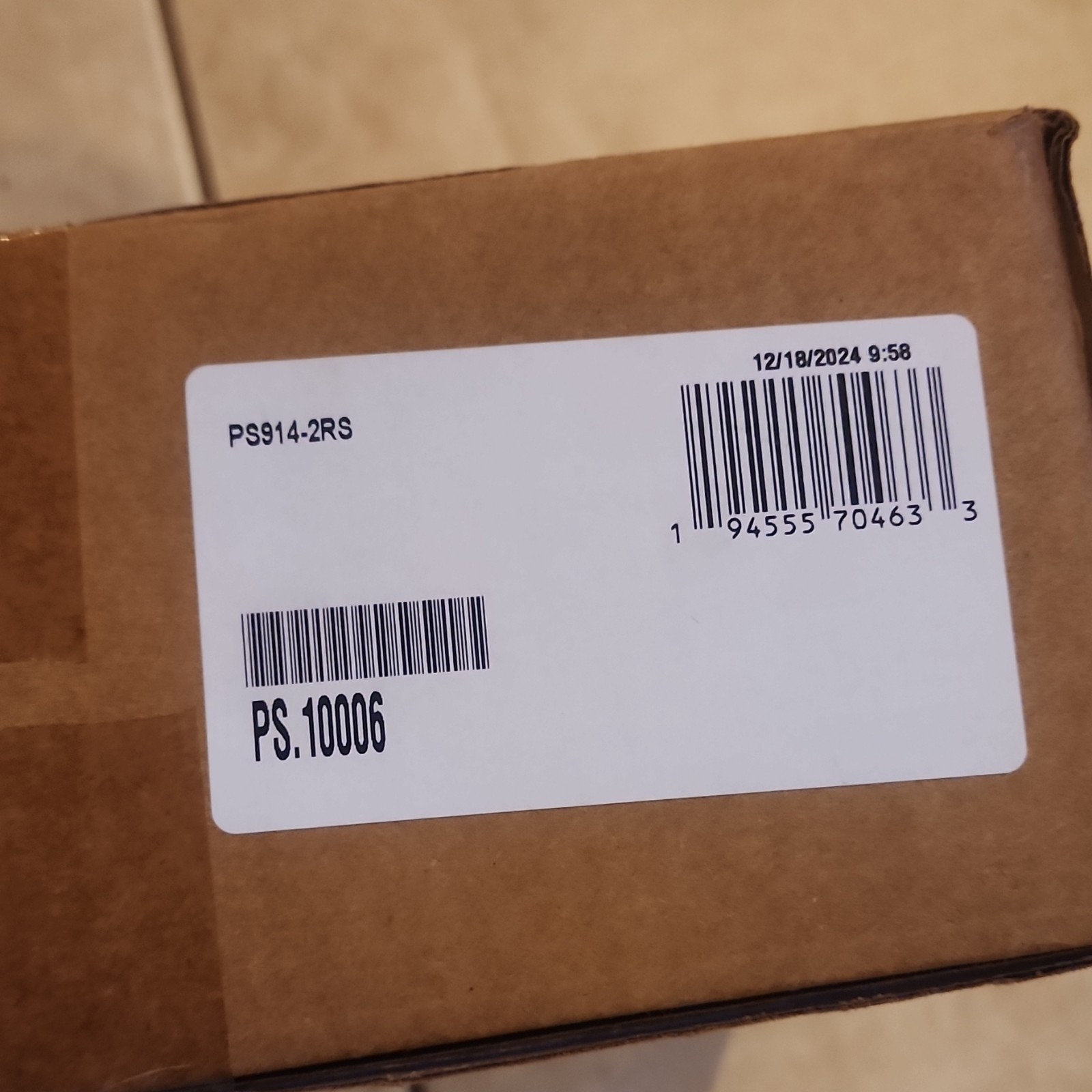 Von Duprin PS914-2RS Enclosed Power Supply 4A 120/240VAC 24VDC/12VDC Gray