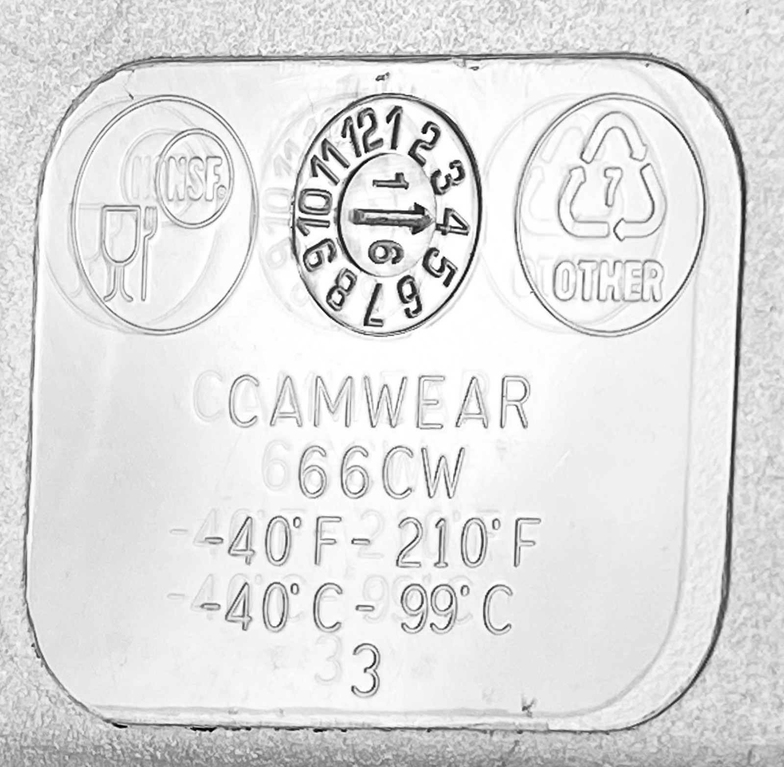 Cambro 66CW 1/6 Size 6″ Deep Food Pan Clear Polycarbonate Camwear Set of 5