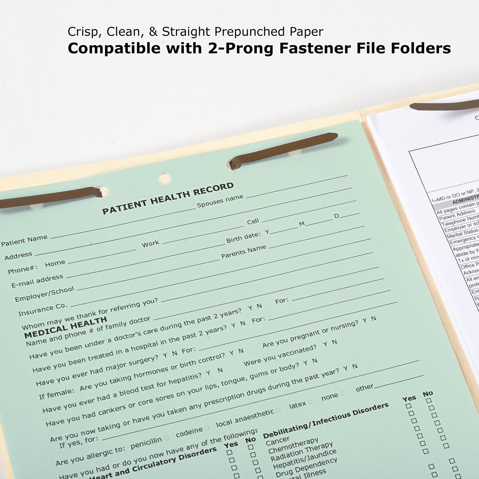 PrintWorks Professional Pre Punched Paper, 5 Hole Punch Top For Top Punch Binder