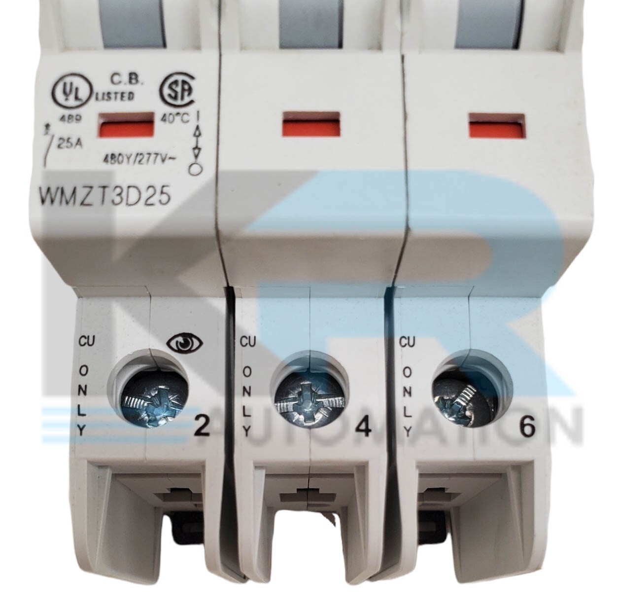 NEW Eaton WMZT3D25 Circuit Breaker 3 Pole 415V 50/60Hz 21 lb-in Torque 25A