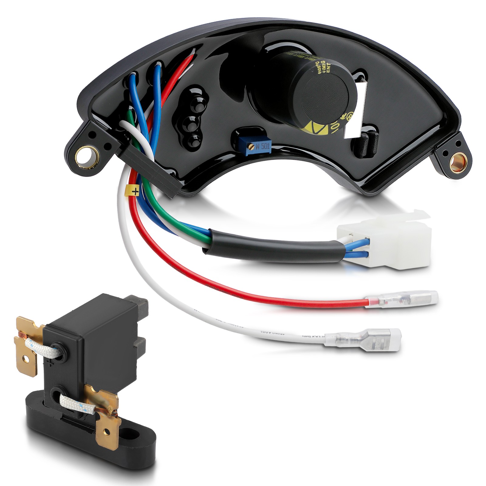 AVR Automatic Voltage Regulator For 3Kw-8Kw Generator Rectifier Half Moon Style